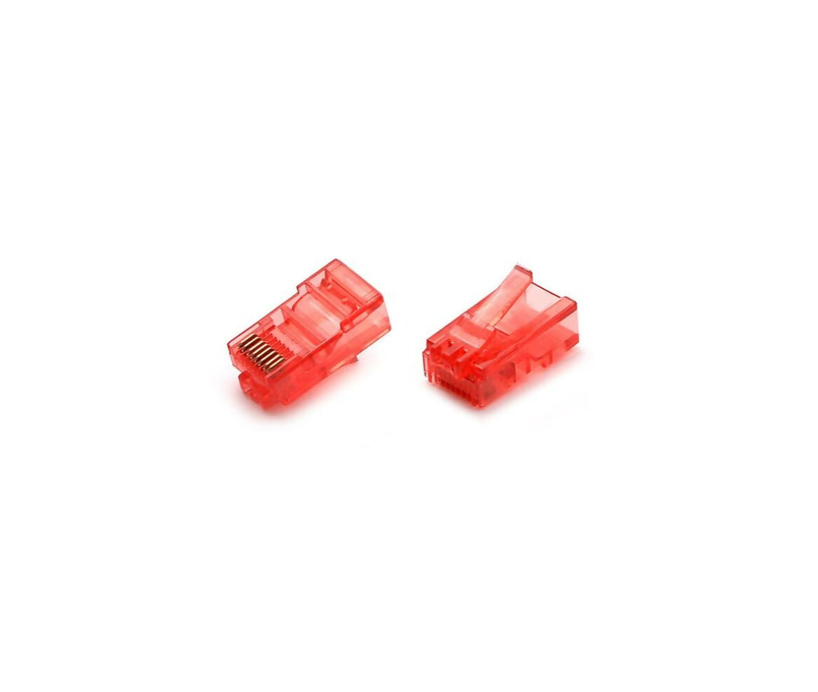 Network Plug | RJ45 CAT5e | Red