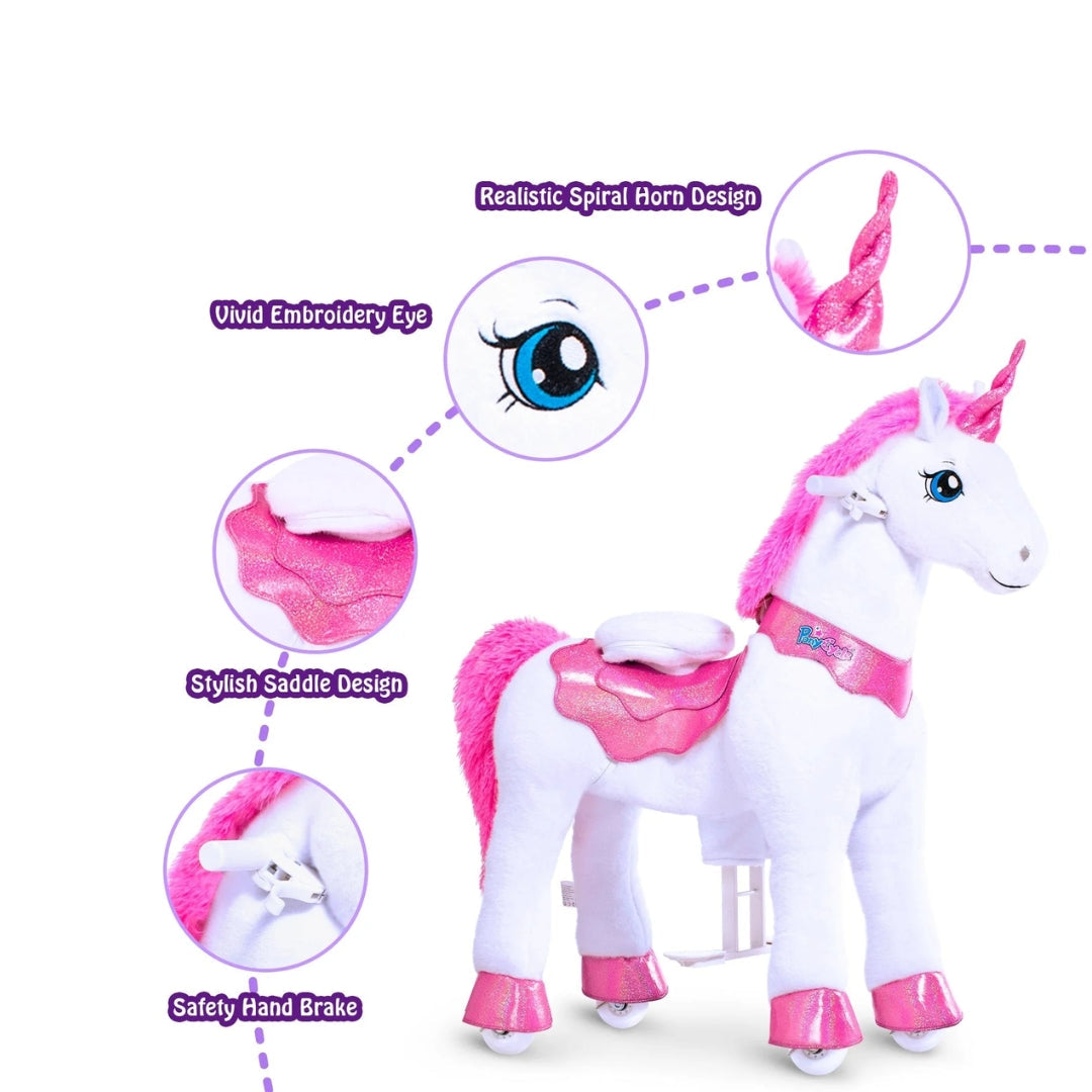 Ponycycle Riding Pink Horse - 3-4 Years