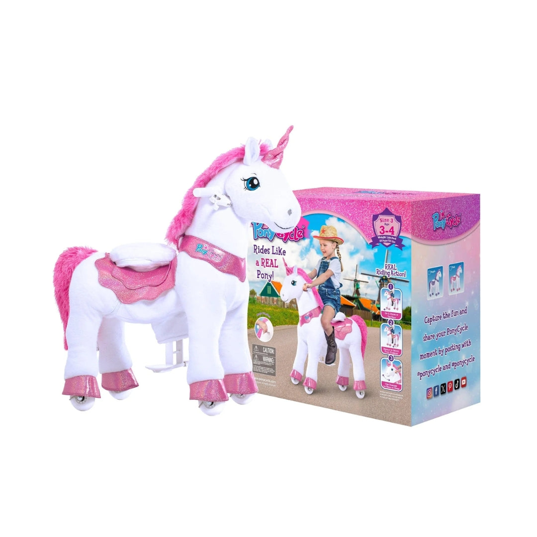 Ponycycle Riding Pink Horse - 3-4 Years