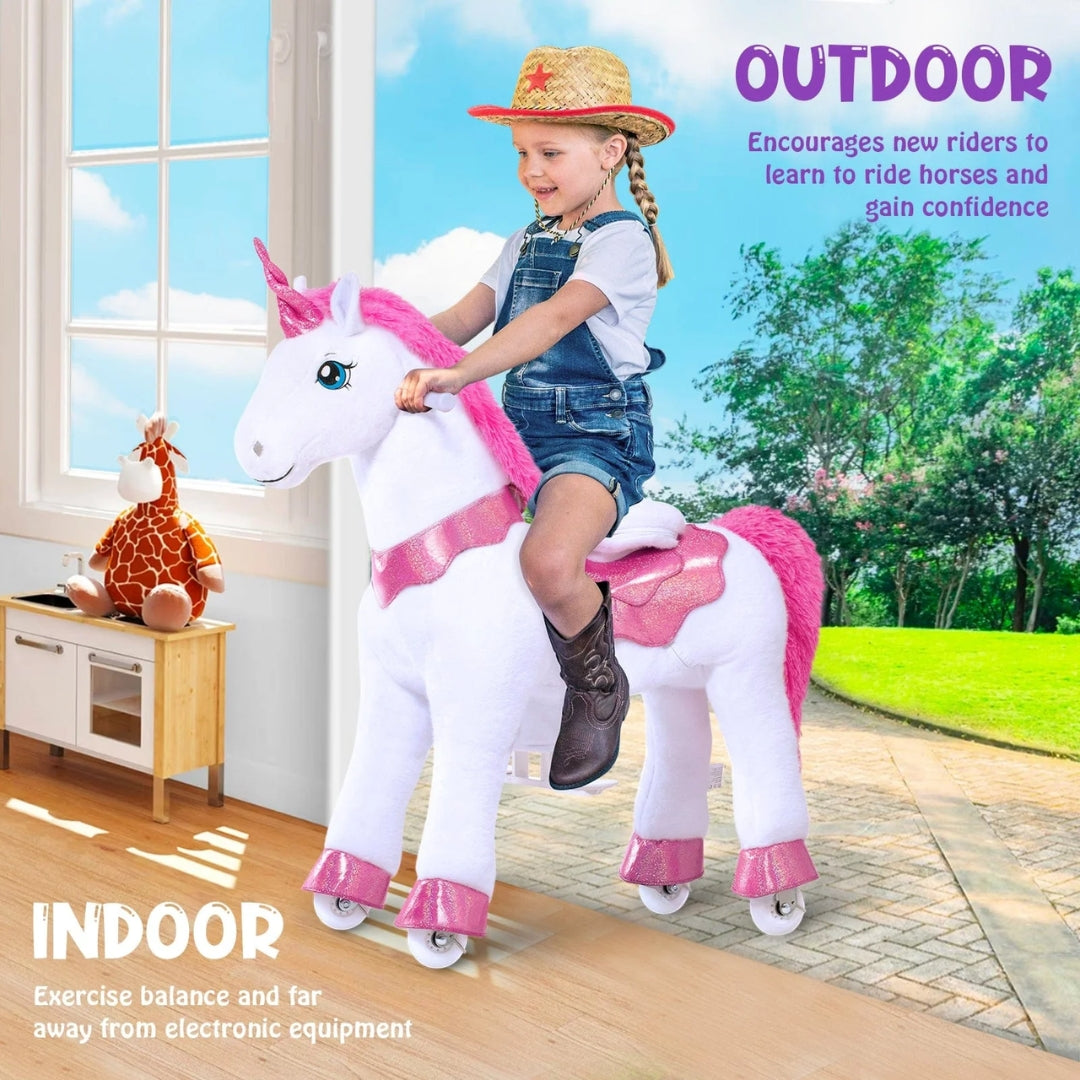 Ponycycle Riding Pink Horse - 3-4 Years