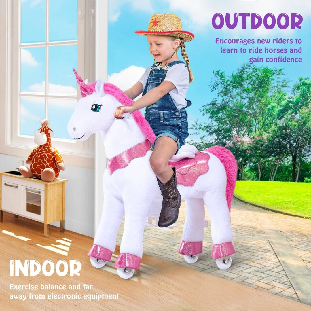 Ponycycle Riding Pink Horse - 4-8 Years
