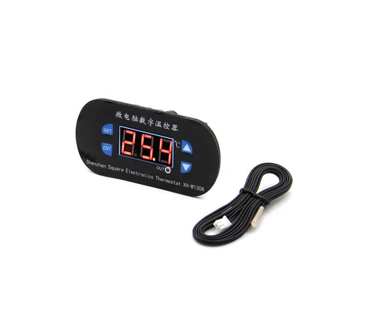 Thermometer Controller | Digital Panel | Stainless Steel Probe | 12V DC | 120°C