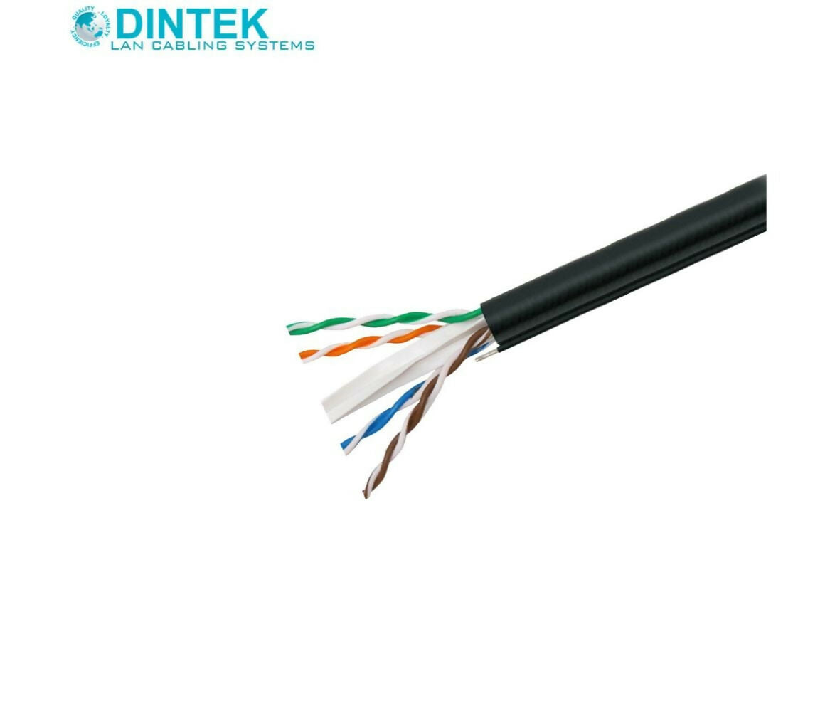 Network Cable | CAT6 | UUTP | 0.5mm | Roll 305M | Outdoor Steel Rod | Dintek