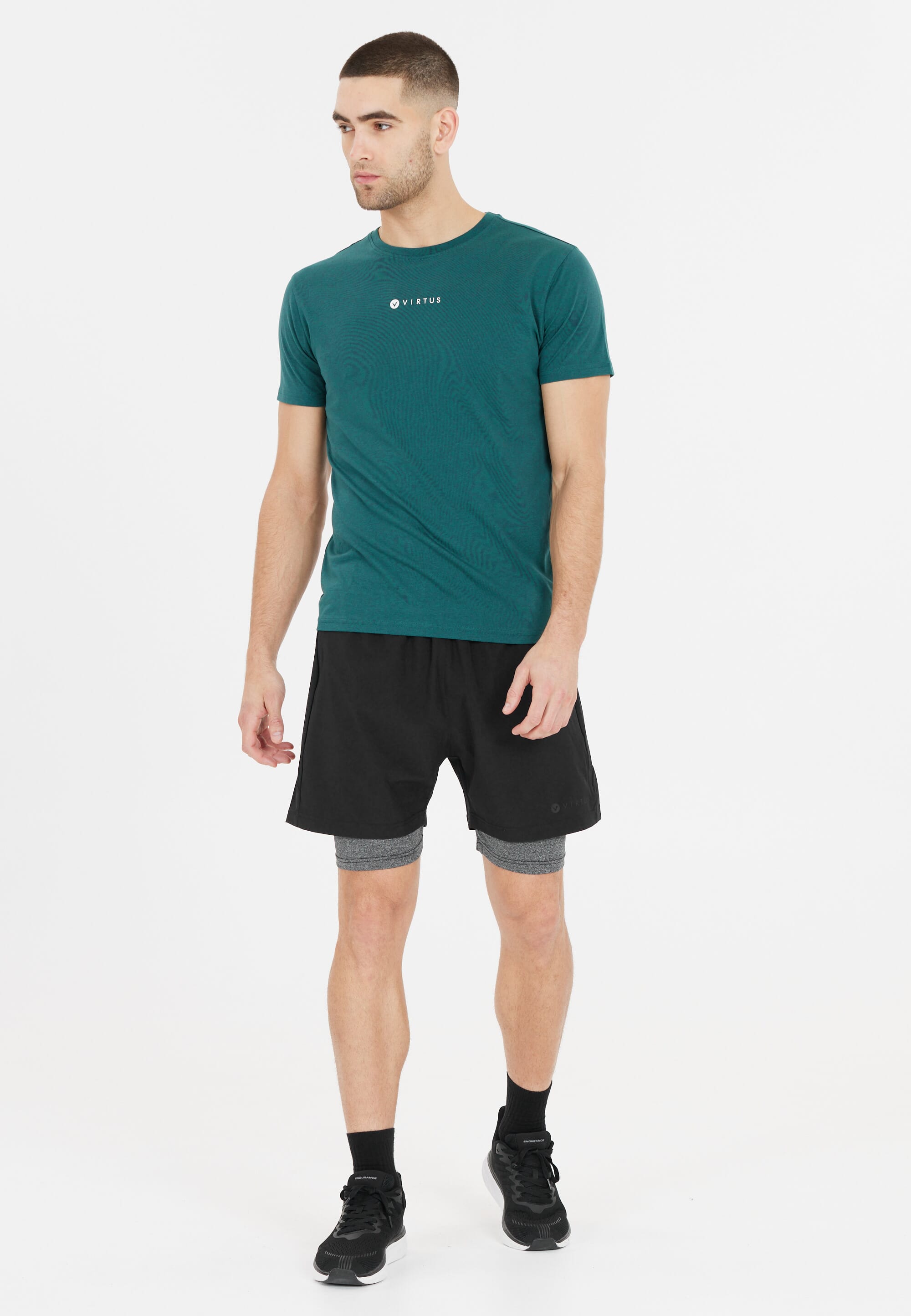 VIRTUS DYLAN M 2-IN-1 STRETCH SHORTS