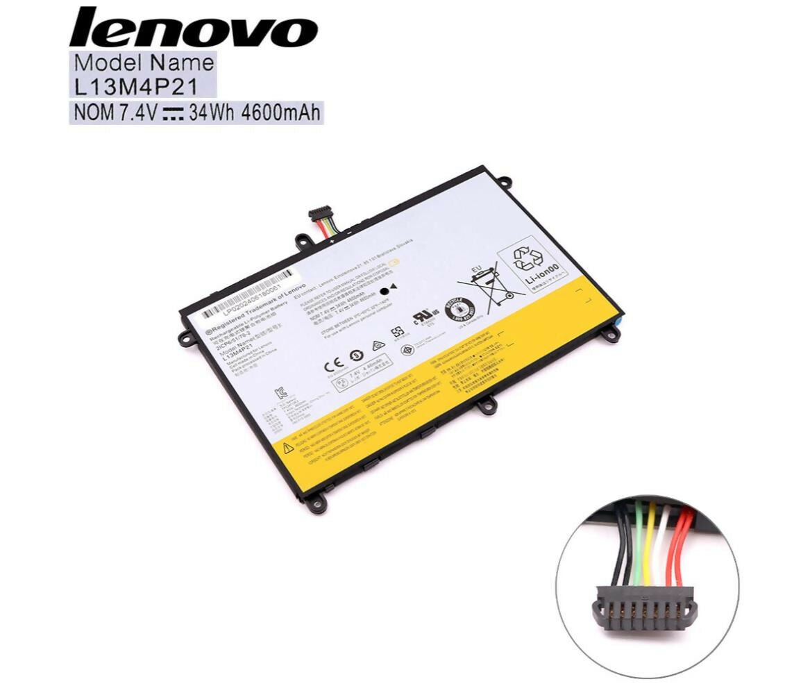 Laptop Battery | 7.4V 4.6Ah | Compatible With Lenovo L13M4P21