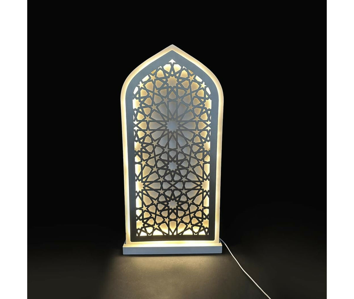Lantern Fanous Light | Wood | 62x31cm | Gold | B