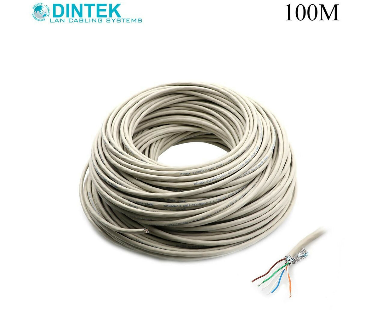 Network Cable | CAT6 | UFTP | 0.5mm | Roll 100M | Dintek