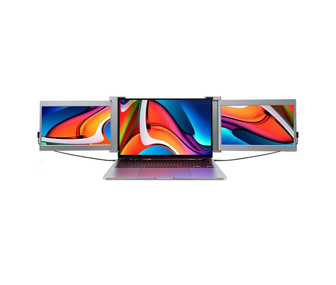 Screen Extender Laptop | Dual Portable Monitor | Foldable 10.1 Inch | IPS 14MS | Full HD