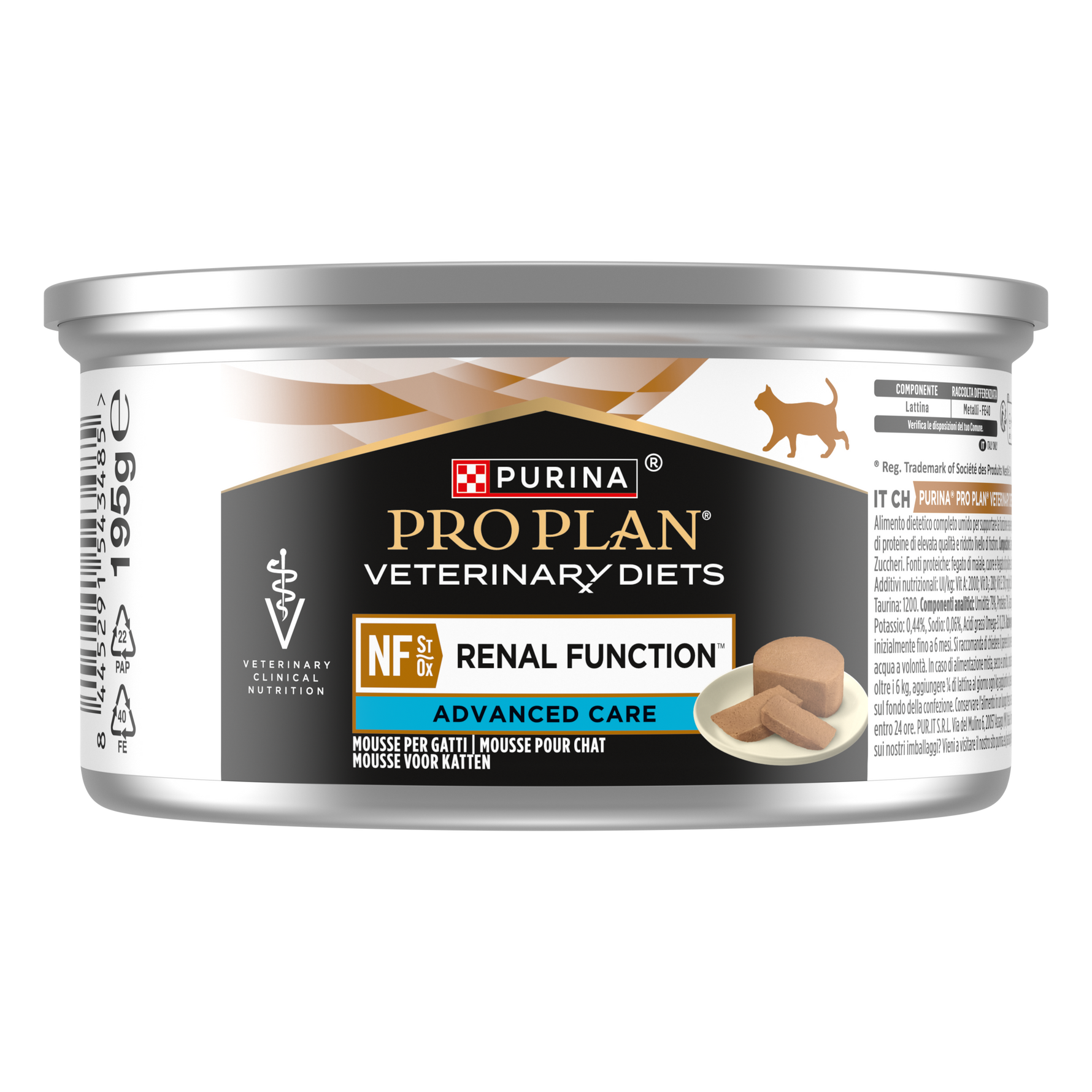 PRO PLAN Wet Can Cat Food Veterinary Diets Renal Function Kidney Support 195g