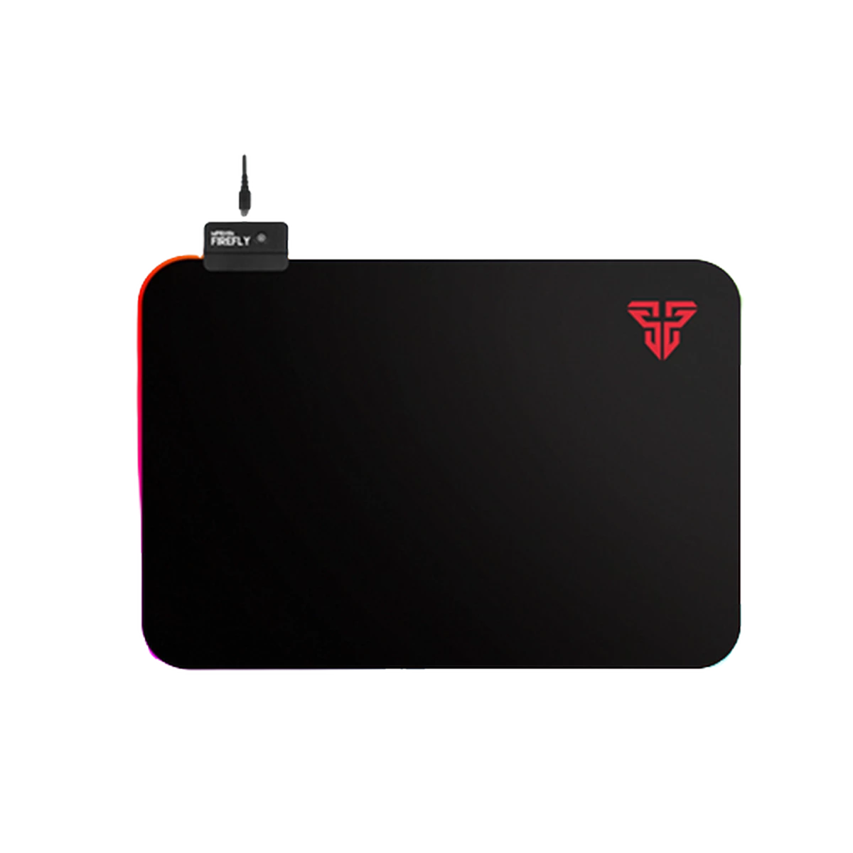 Fantech (MPR351) FireFly Soft Cloth RGB Gaming Mouse Pad - 4 Spectrum Mode - Black