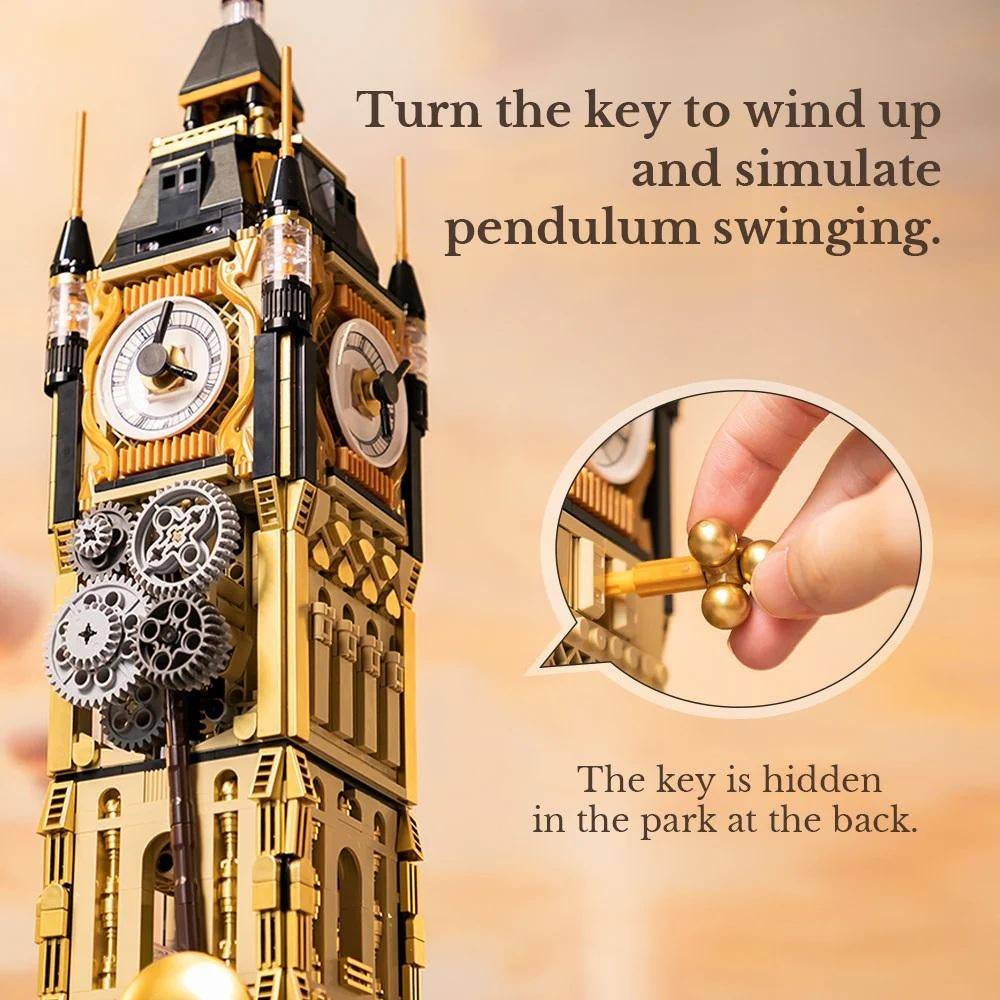 Pantasy Steampunk Clock Tower Building Set