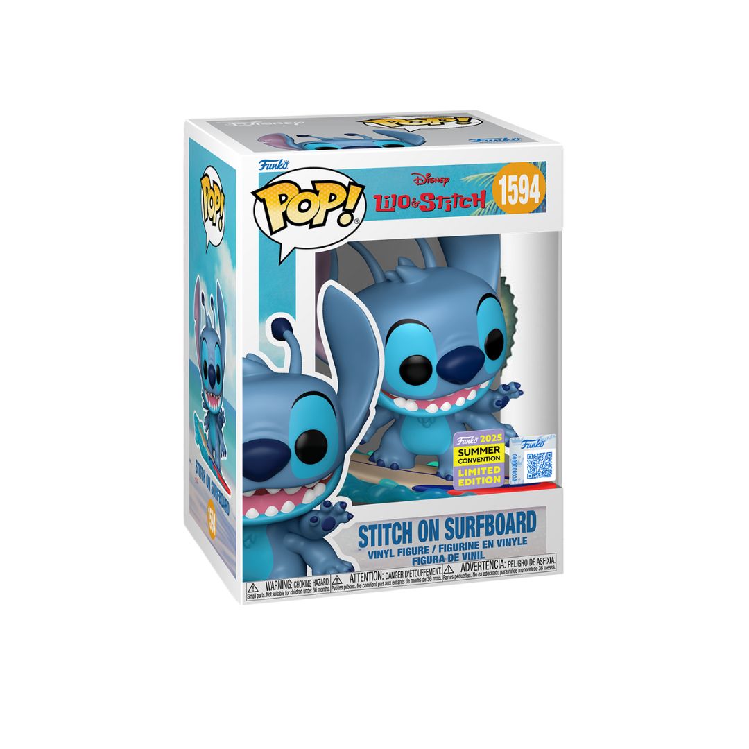 Funko Pop Disney Lilo & Stitch on Surfboard