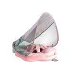 Mambobaby Non-Inflatable Chest Baby Float with Canopy - Flamingo