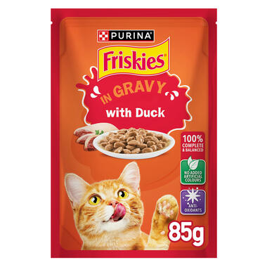 Friskies In Gravy With Duck Cat Wet Food 85g