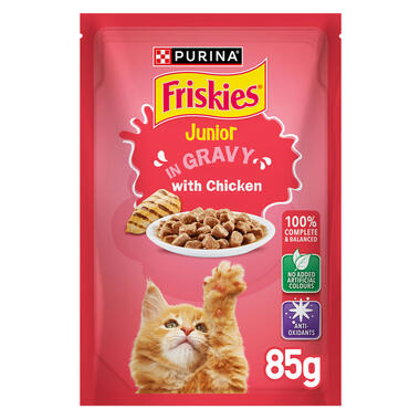 Friskies Junior In Gravy With Chicken Cat Wet Food 85g