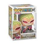 Funko Pop! Animation vinyl figure of Doflamingo from One Piece, shown in its original window box packaging against a white background.