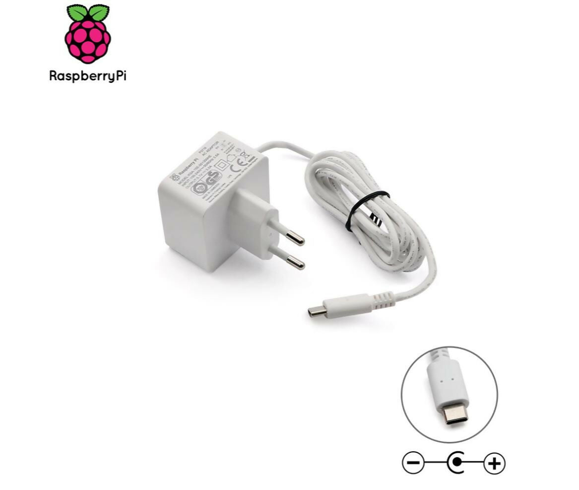 Raspberry Pi Accessory | Power Adapter | 5V 3A | Type-C | Raspberry Pi