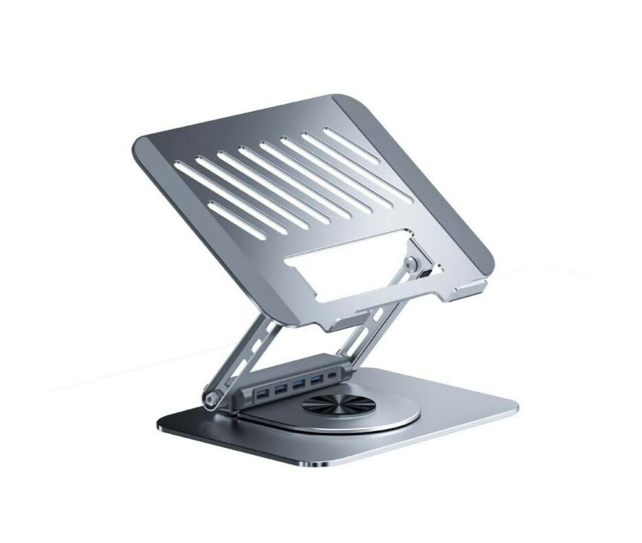 Laptop Accessories | Holder | Docking Station | 360 Degree | 4USB + 1 Type - C