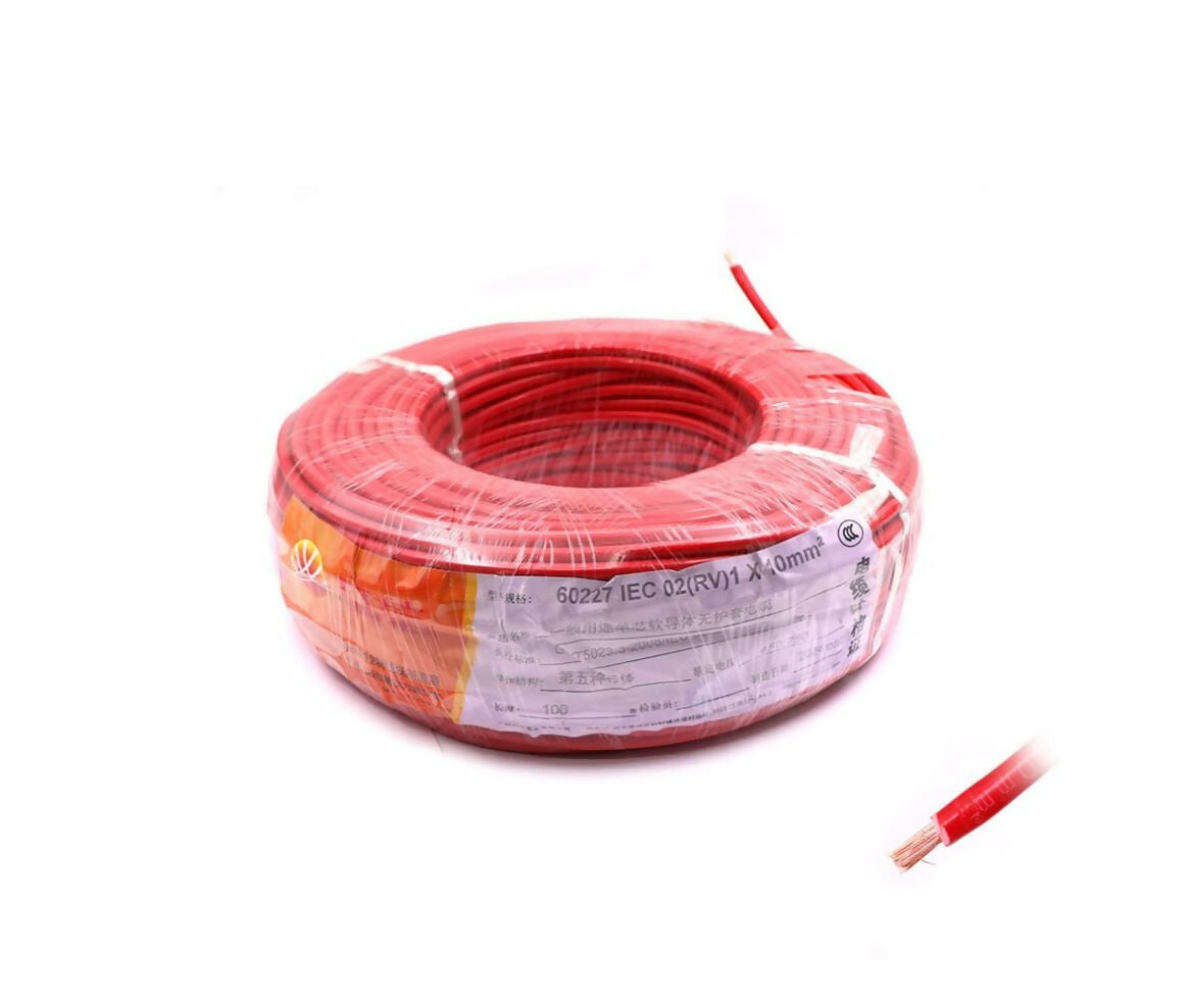 PVC Insulated Wire | 10mm x 100M | Red