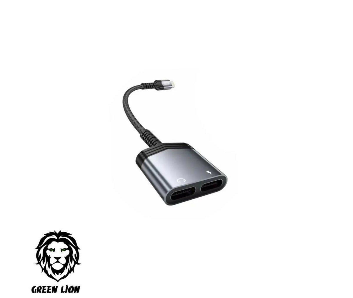 Cable Audio Adapter | USB-C - Jack Female 3.5mm | Green 2In1