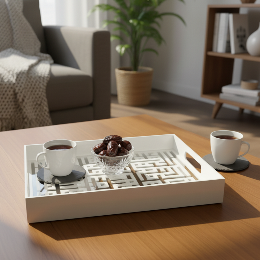 Engraved Ahla w Sahla Tray