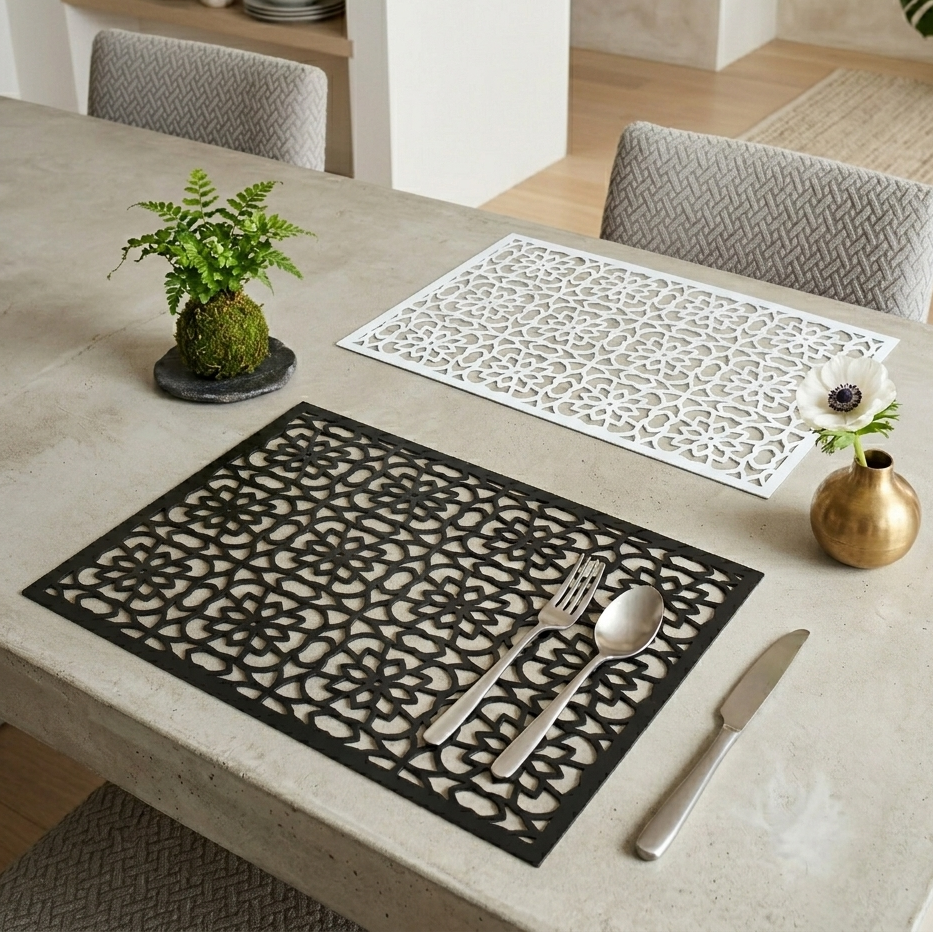 Floral Metal Placemat