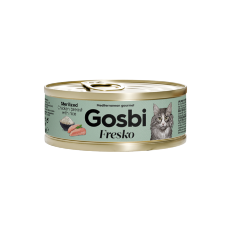 Gosbi - Fresko Cat Sterilized Chicken Breast With Rice 70G