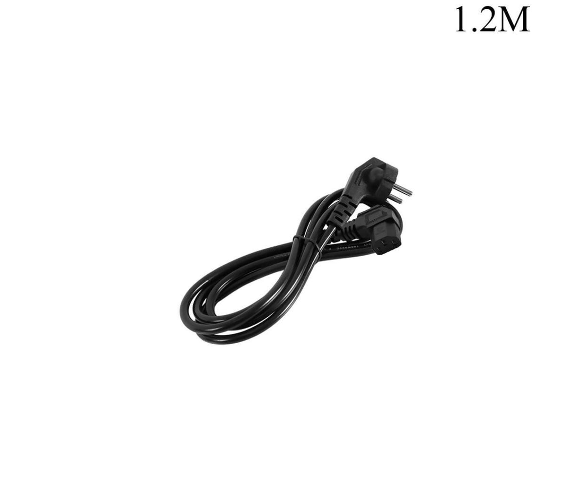 Power Cable | Schuko Plug - C13 | 3x0.75mm | 90 Degree | 1.2M