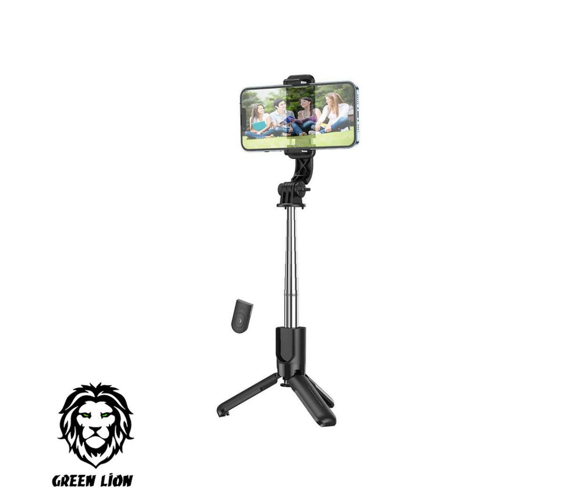 Selfie Stick+Tripod | 7.0-4.5" SmartPhones | Green Lion
