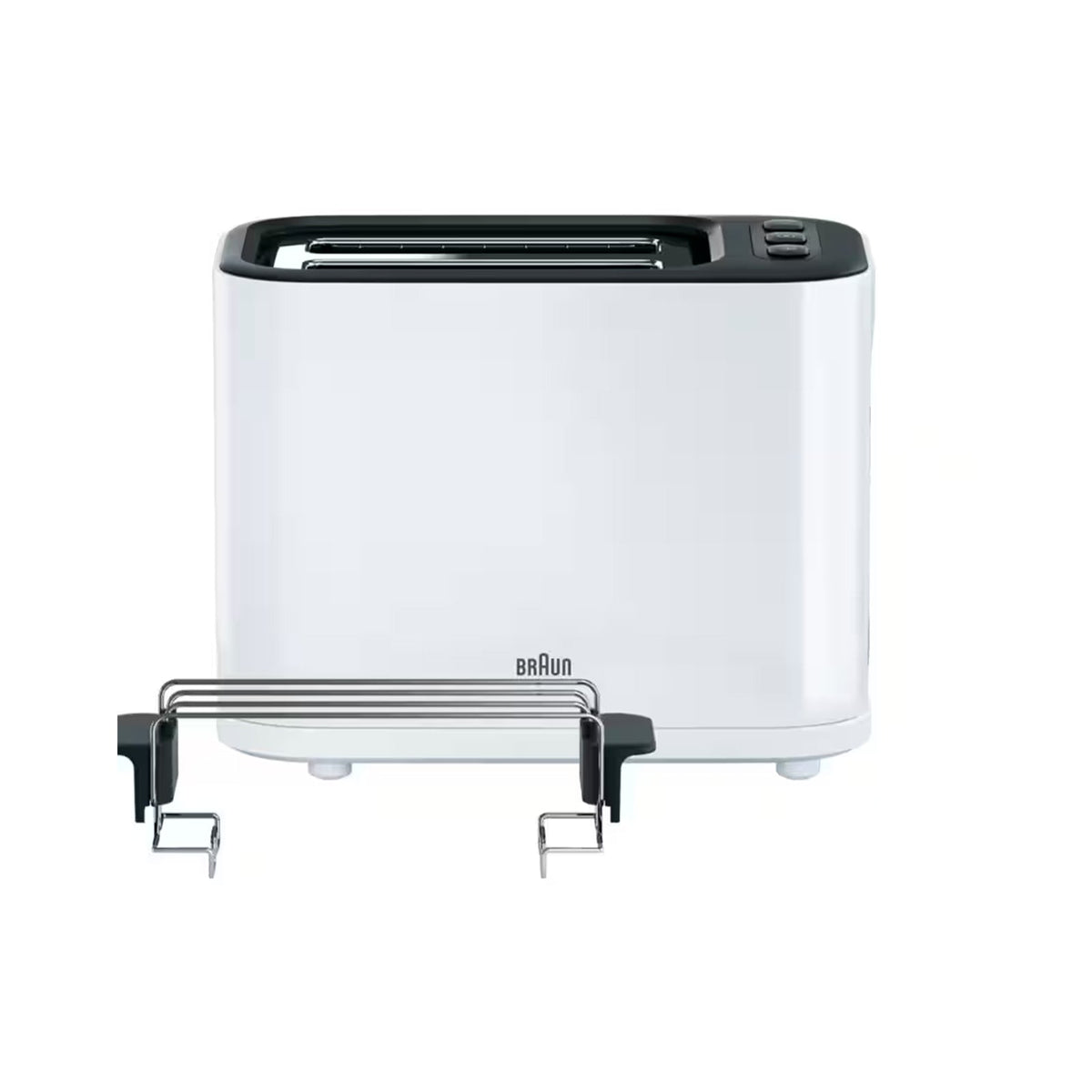 Braun , Toaster Double Slot Removable Crumb Tray White