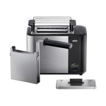 Braun Toaster 2 Slices 1000w Silver
