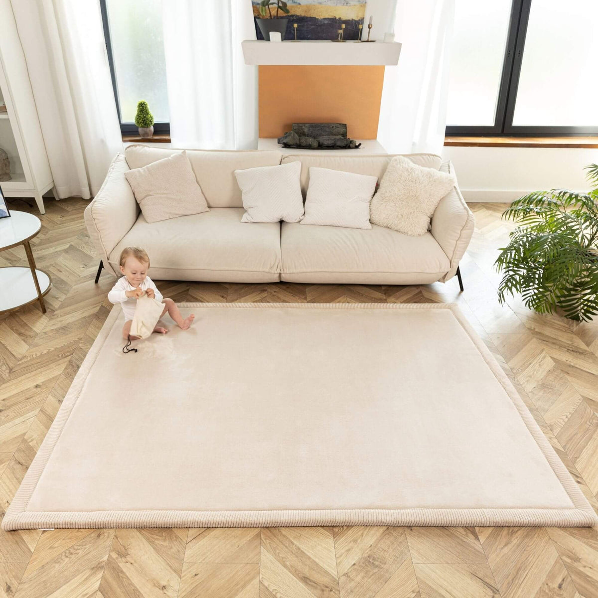 Hakuna Mat Cloud-Soft Children's Rug (200 x 150 x 2.5 cm) – Pastel Collection