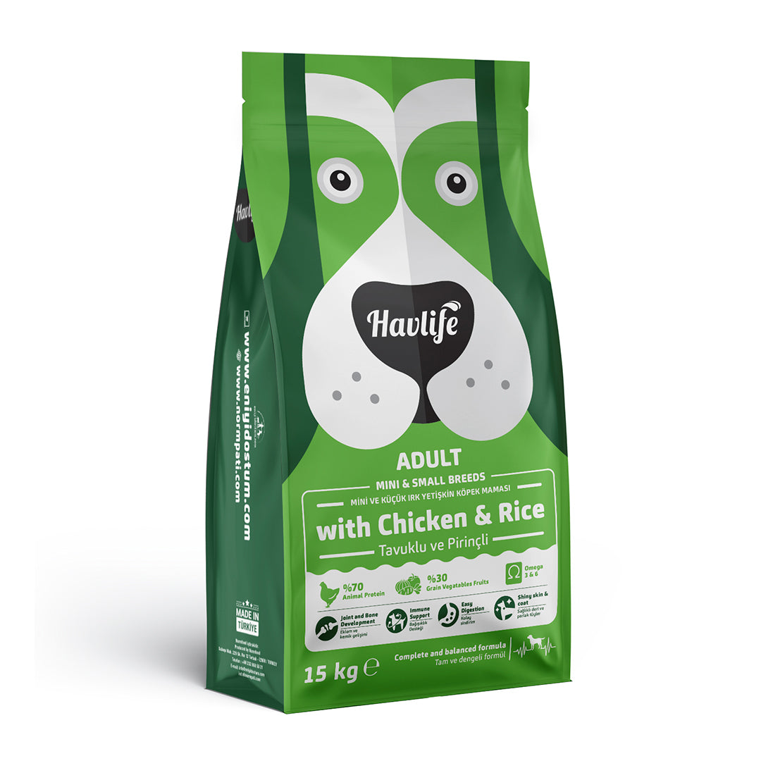 Havlife Mini & Small Chicken Adult Dog Food 15KG