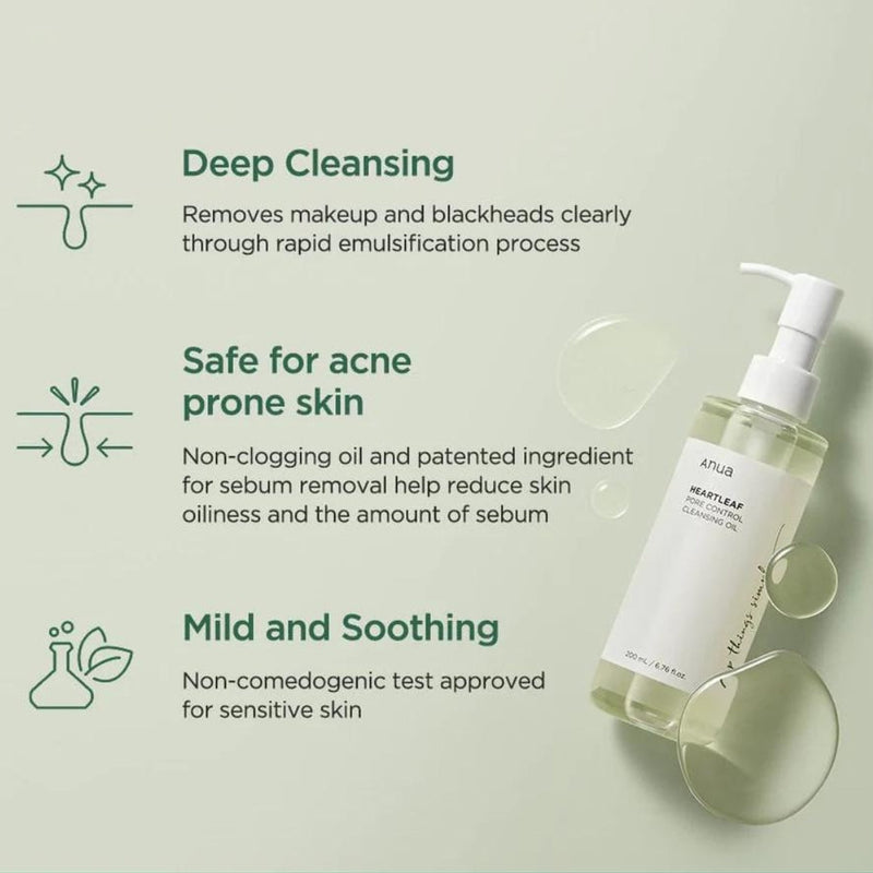 Heartleaf Pore Control Cleansing Oil - 200 ML