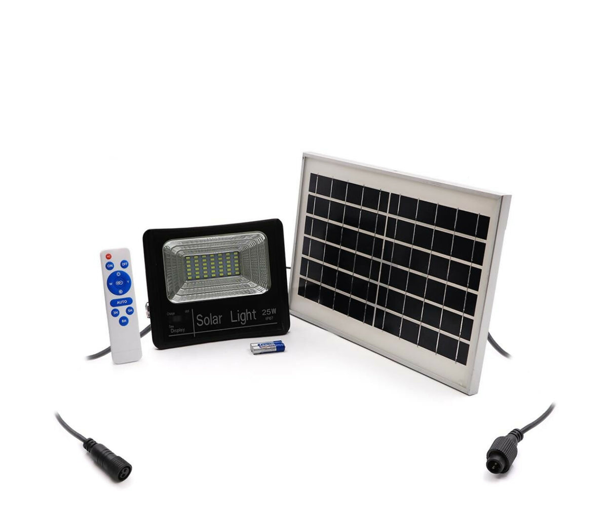 LED Solar Floodlight | 25W | 6hr | White