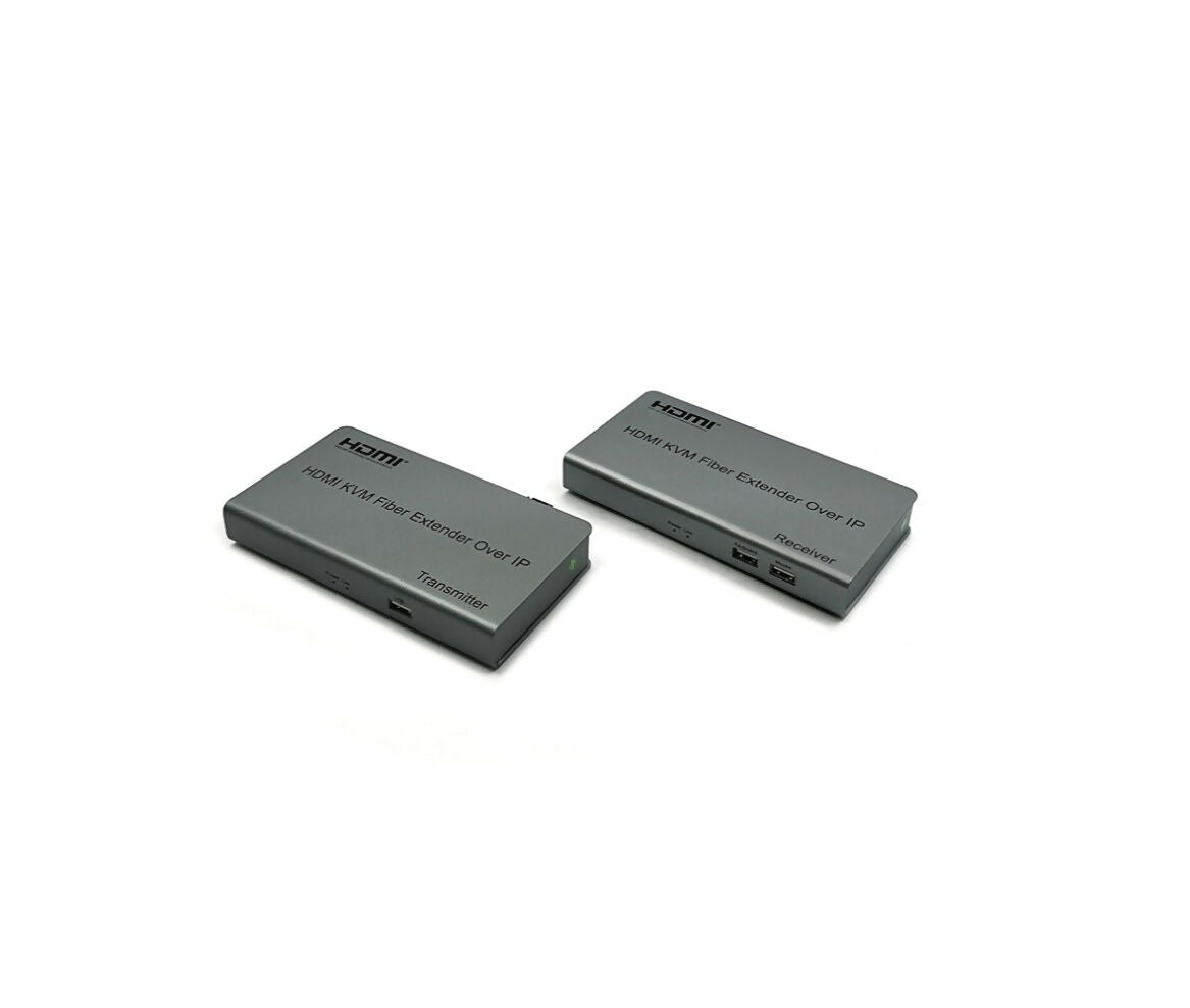 Extender KVM | HDMI & USB | Over Fiber | Transmitter & Receiver | 20KM