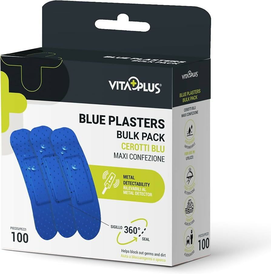 Blue Plasters Bulk 100'S ( 19 X 72 Mm)