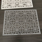 Set of Floral Plexi Placemats