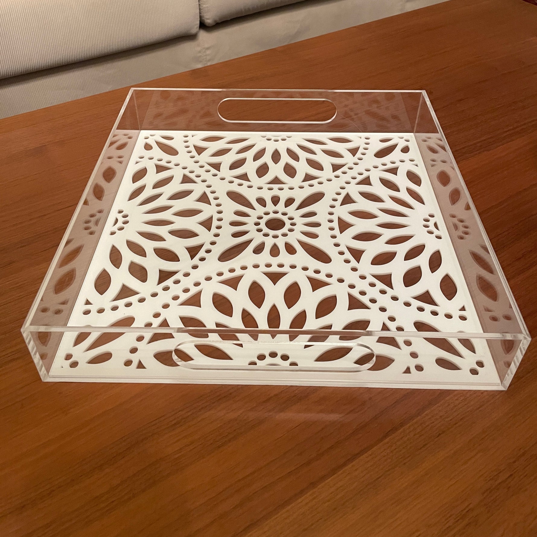 Scarlet Engraved Tray