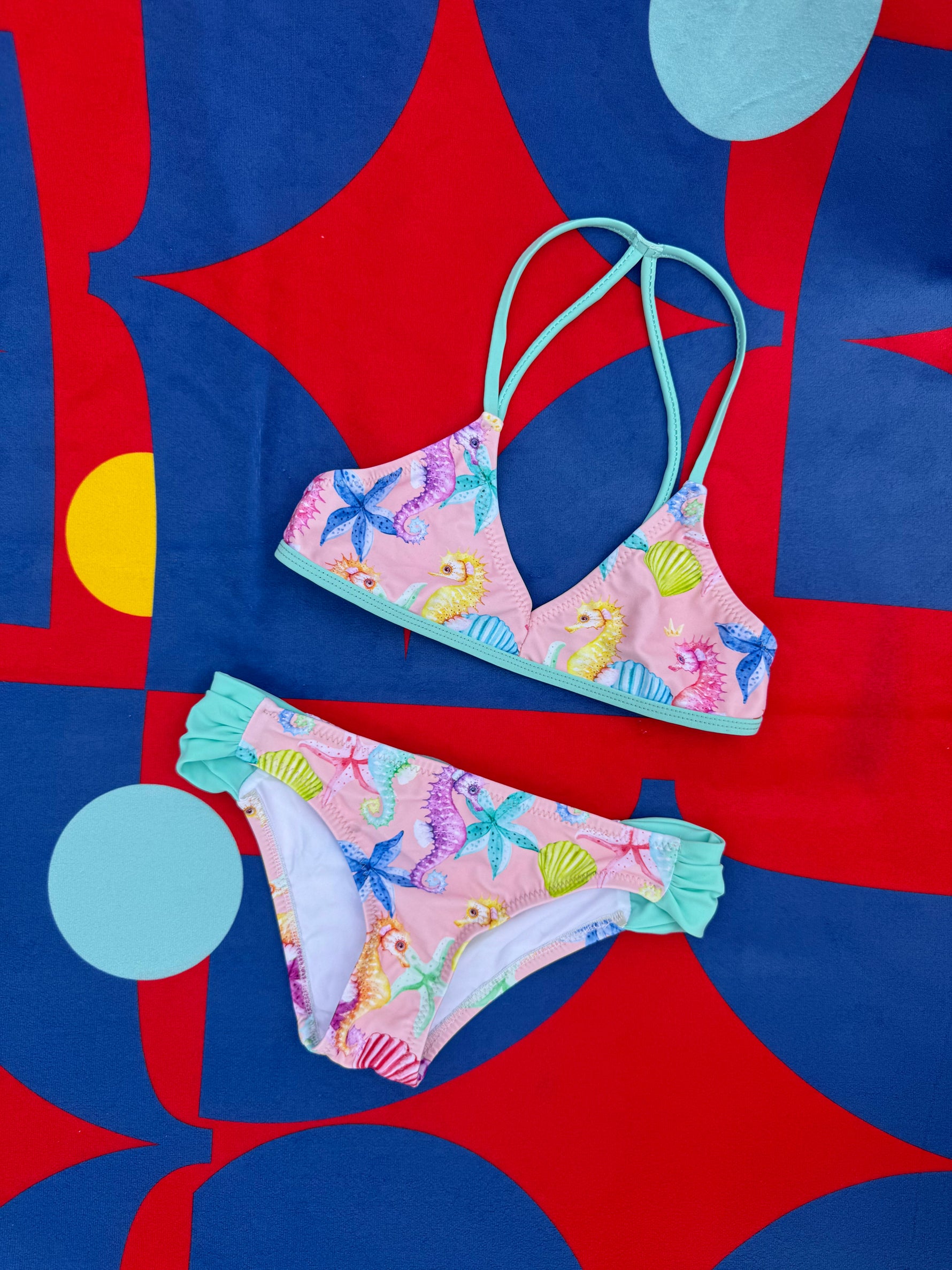 Girls Two Pieces Swimsuit Set