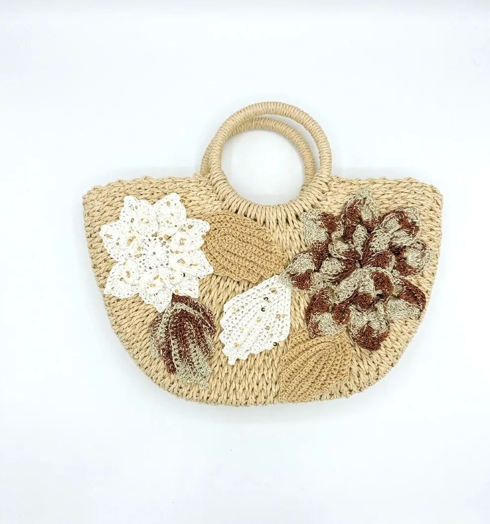 "FIORE" STRAW BAG