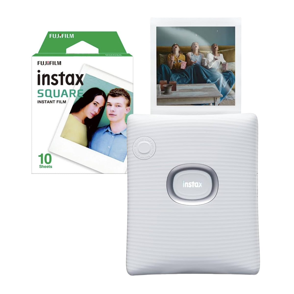 Fujifilm Smartphone printer instax SQUARE Link™ White + Free Square Film 2PK