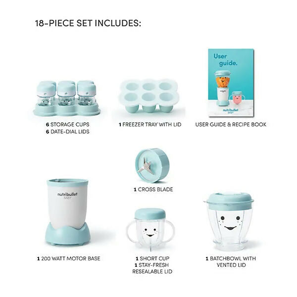 NutriBullet Baby 18-pc (GCC) - Silver