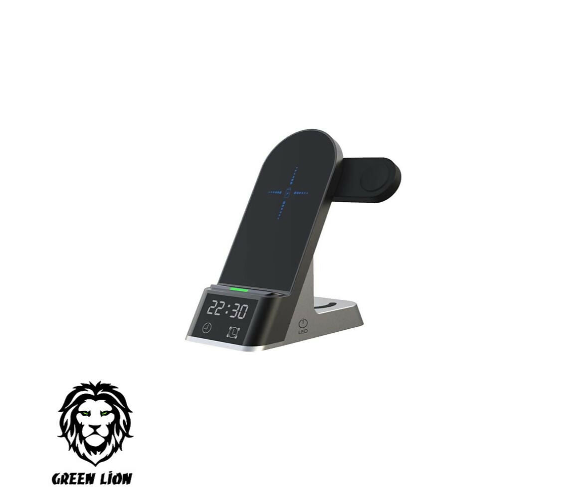 Charging Station | Wireless | 6In1 | Green Lion