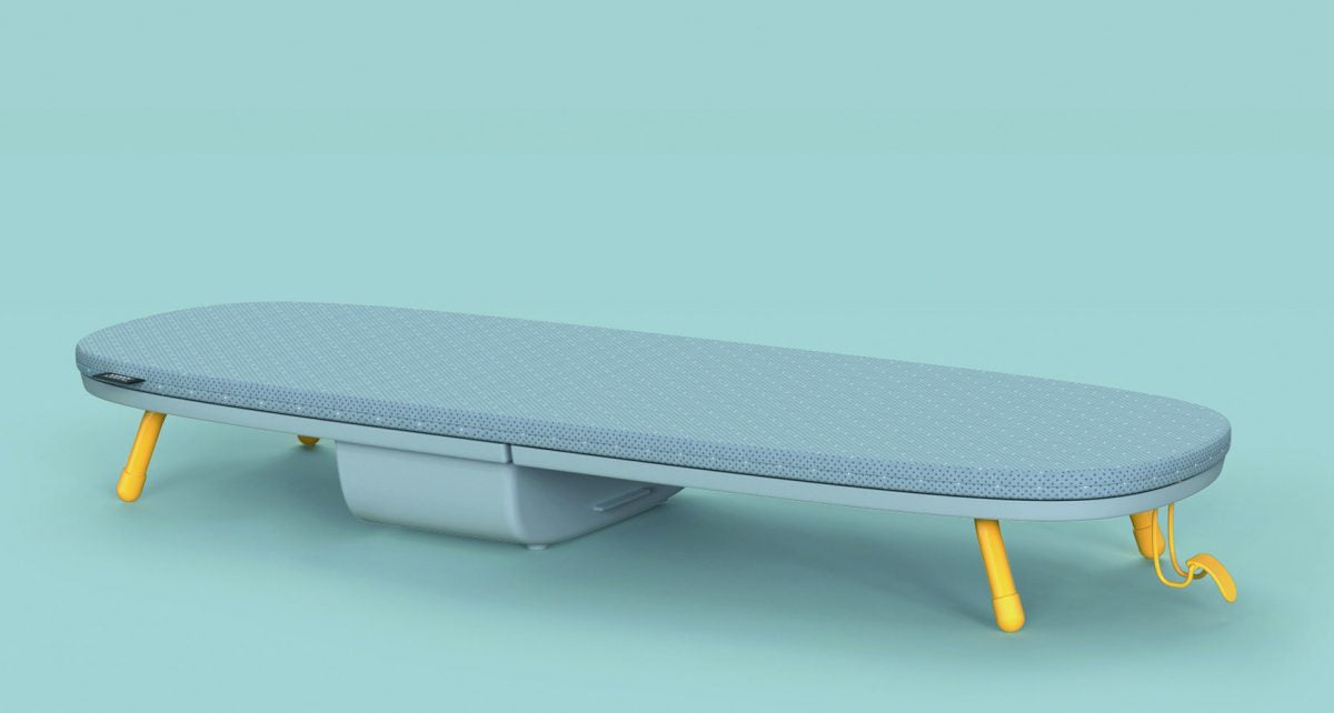 Joseph Joseph Pocket Plus Folding Ironing Board with Advanced Cover Grey Yellow