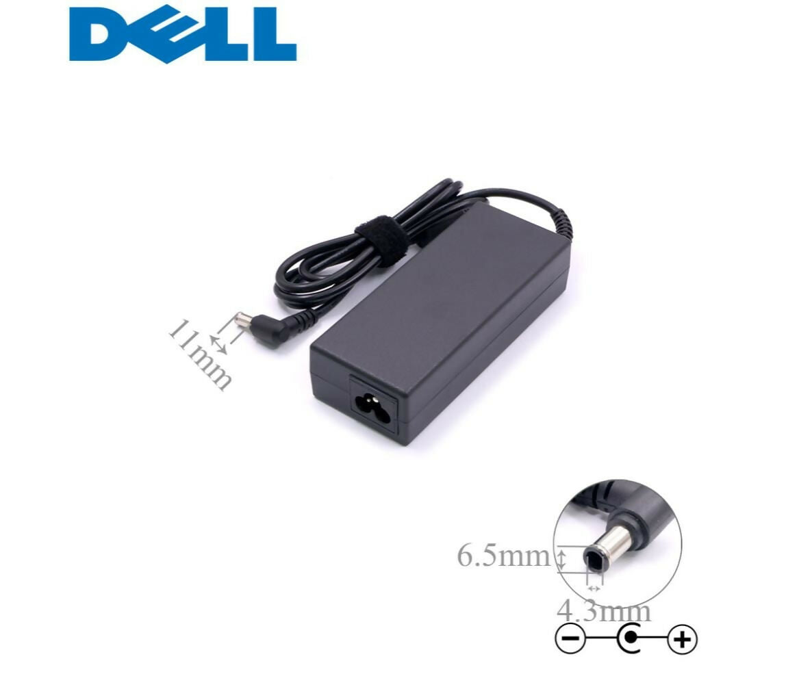 Laptop Power Adapter | DC 19.5V 4.62A 90W | 6.5x4.3mm | Compatible With Dell