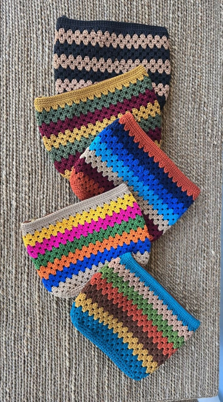 The multicolored pouch