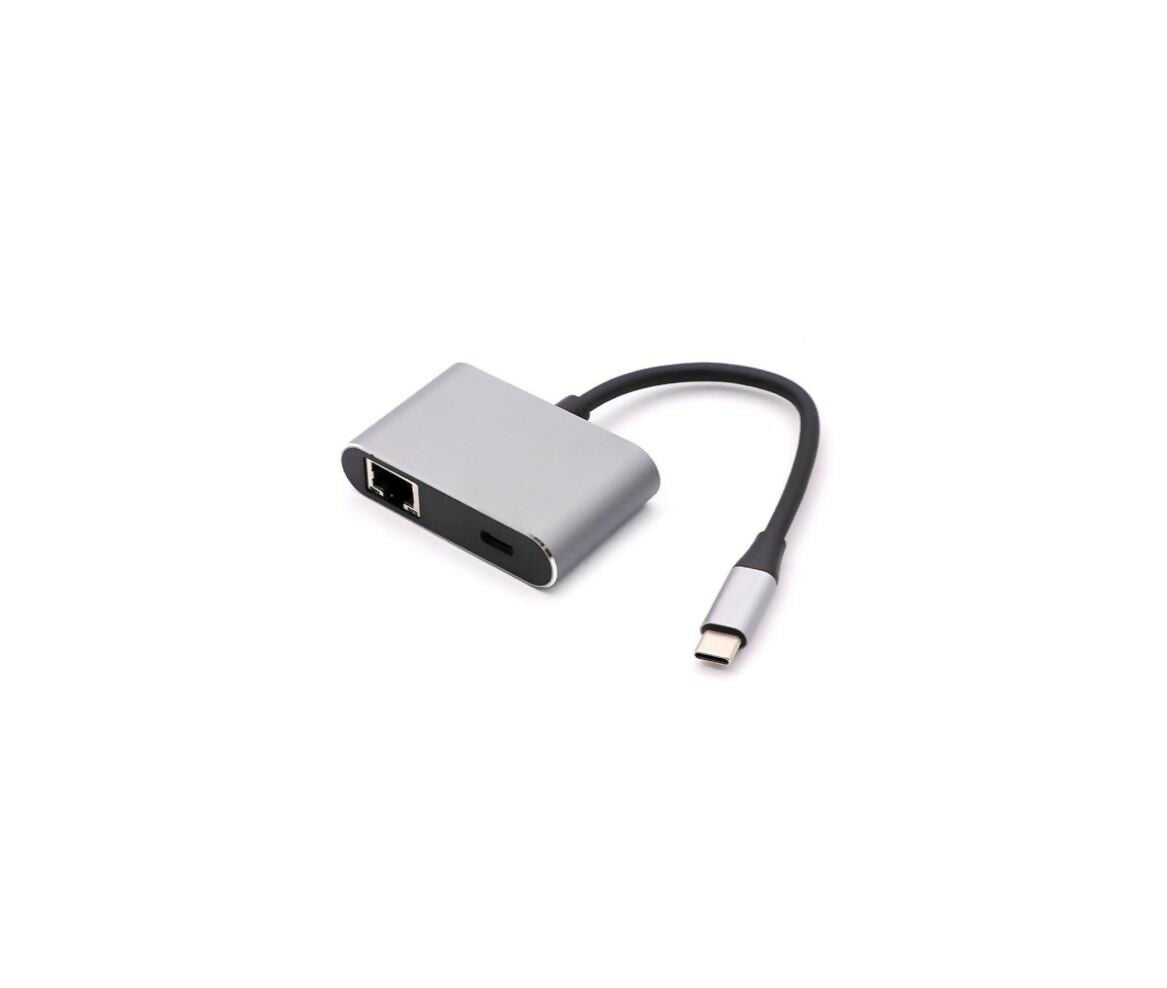USB Converter | USB-C - Ethernet RJ45 & 2x USB 3.0 & USB-C | 0.15M