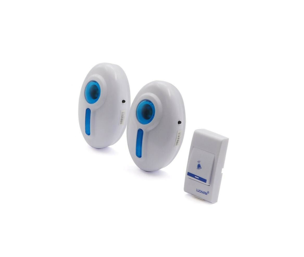 Doorbell Wireless | 2x Speaker | Flash Light | 32 Melodies | 150M