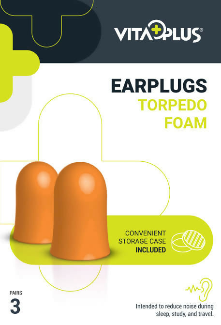 Earplugs- Foam ( Torpedo) - 3 Pairs